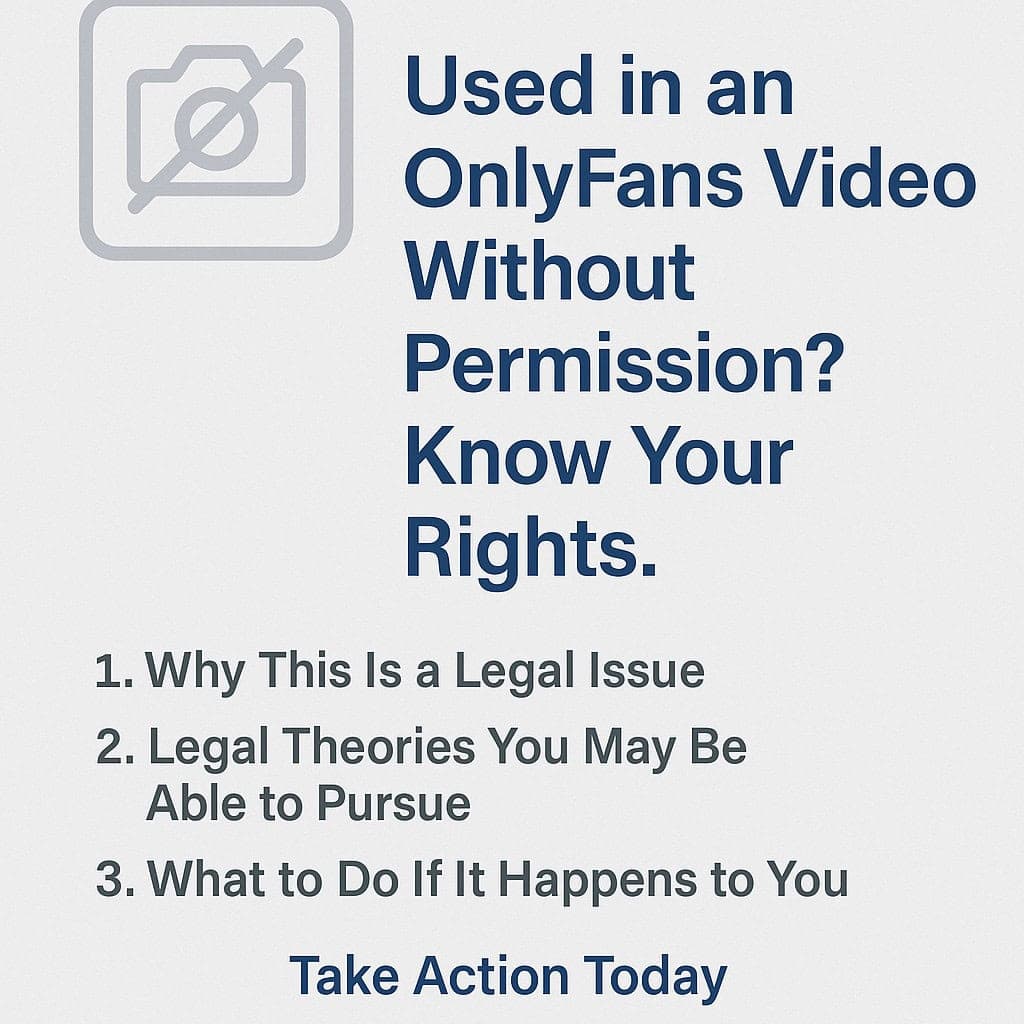 Used in an OnlyFans Video Without Permission? Know Your Rights.